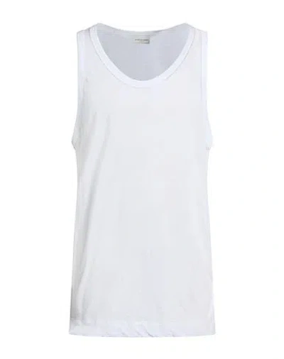 Dries Van Noten Man Tank Top White Size S Cotton