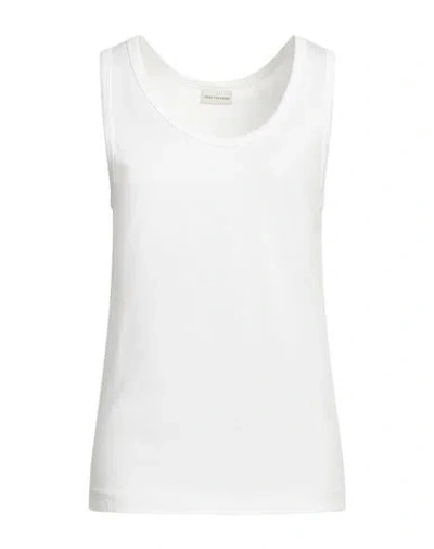 Dries Van Noten Man Tank Top White Size S Cotton