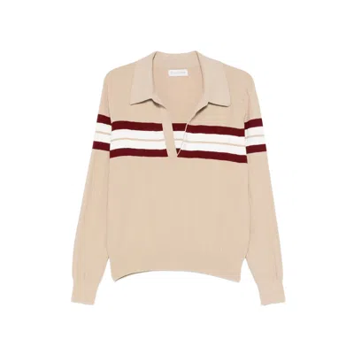 Dries Van Noten Maona Collared Sweater In Neutral