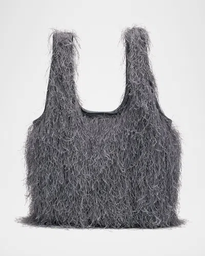 DRIES VAN NOTEN MARCHE SMALL FRINGED TOTE BAG