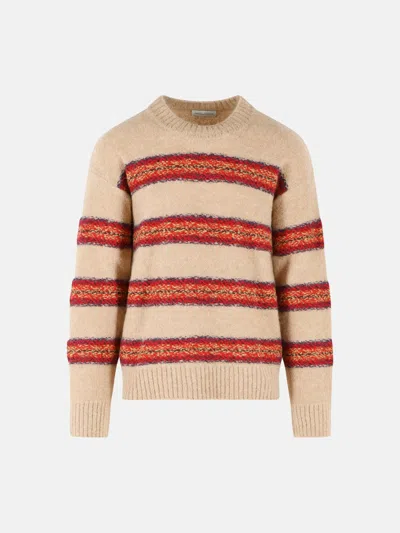 Dries Van Noten Striped Crew Neck Knitwear Long Sleeve In Multi