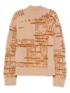 Dries Van Noten Mens Beige Mauritius Macao Patterned Wool-blend Jumper In Neutral