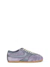 Dries Van Noten Low-profile Sneakers With Suede And Leather Accents In Purple