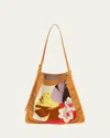 Dries Van Noten Large Floral-print Tote Bag In 703 Brown