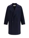Dries Van Noten Men 00010-racos 2216 M.w.coat In Blue