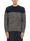 Dries Van Noten Knitted Crewneck Sweater In Multicolor