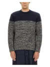 Dries Van Noten Knitted Crewneck Sweater In Multicolour