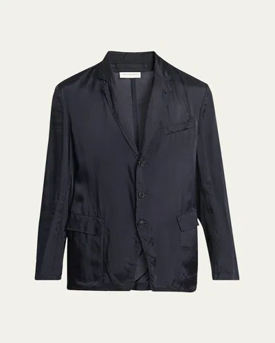 Dries Van Noten Men's Bilbo Sport Coat In Navy
