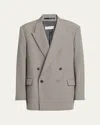 Dries Van Noten Men's Bishop Sport Coat In Cement