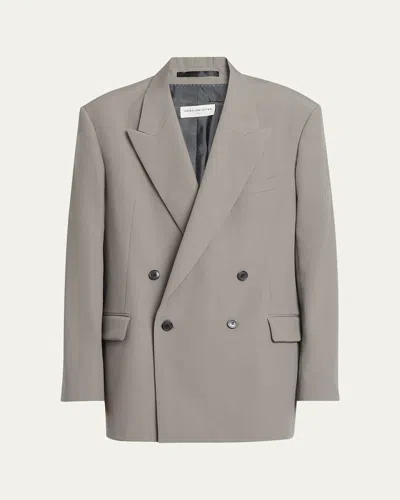 Dries Van Noten Men's Bishop Sport Coat In Cement