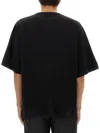Dries Van Noten Men Black Cotton Jersey Oversized T-shirt In Black