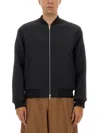 Dries Van Noten Volker Rev Bomber Regular Fit Knitwear Grey In Black
