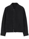 Dries Van Noten Collared Jacket Featuring Practical Front Pockets In Black