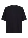 Dries Van Noten Essential Black T-shirt Crafted From Premium Cotton In Blue