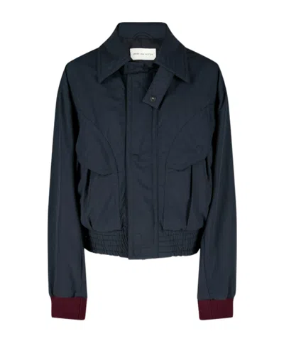 Dries Van Noten Men's Bomber Jacket In Blue