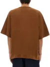 Dries Van Noten Cotton T-shirt In Brown