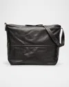 Dries Van Noten Men's Calf Leather Shoulder Bag In Choco