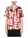 Dries Van Noten Man Shirt Burgundy Size 40 Viscose In Red