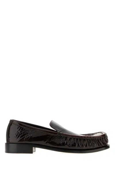 Dries Van Noten Men Chocolate Leather Loafers In Brown