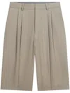 Dries Van Noten Classic Suit Bermuda Panrom Trousers In Gray