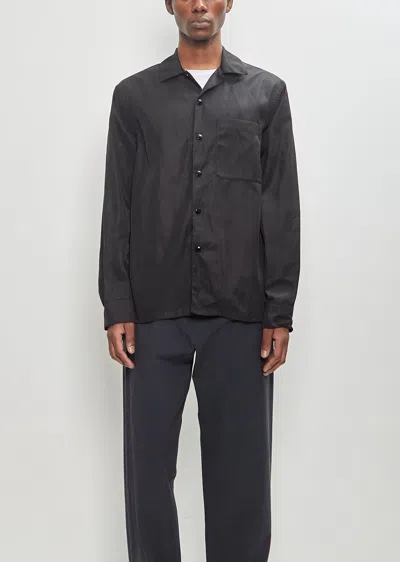 Dries Van Noten Men Cornish Shirt In Black