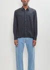 Dries Van Noten Men Corran Gd Shirt In Navy