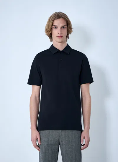 Dries Van Noten Men Cotton Helder Polo In Black