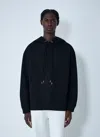 Dries Van Noten Drawstring Hooded Sweatshirt In Black