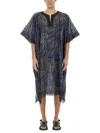Dries Van Noten Men Cotton Kaftan In Black