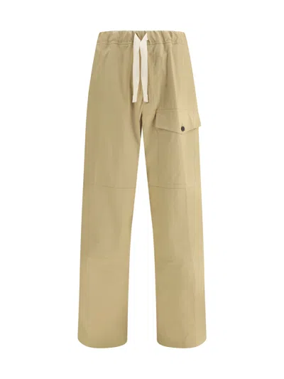 Dries Van Noten Men Cotton Pants In Neutral