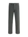Dries Van Noten Men Drawstring Pants In Gray