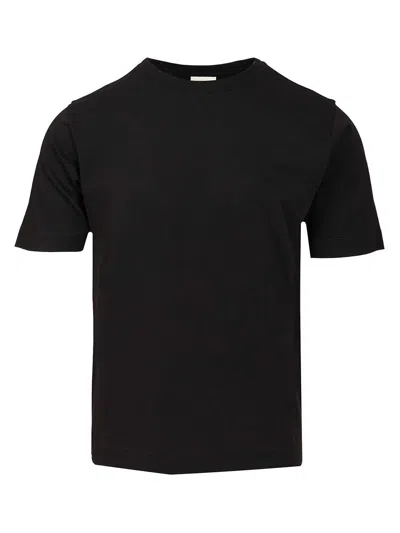 Dries Van Noten Men Cotton T-shirt In Black