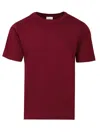 Dries Van Noten Men Cotton T-shirt In Burgundy