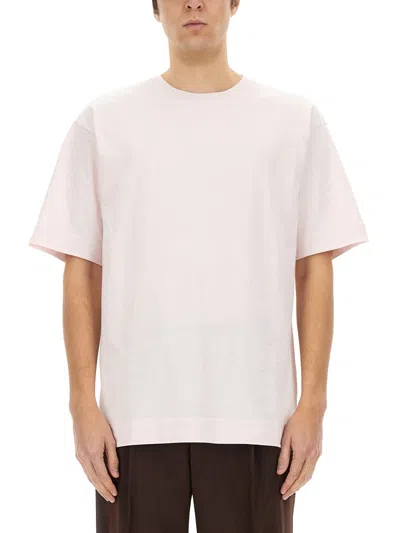 Dries Van Noten Men Cotton T-shirt In Pink
