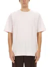 Dries Van Noten Crew Neck Short Sleeve Cotton T-shirt In Pink