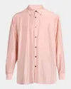 Dries Van Noten Silk Shirt In Pink