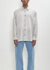 Dries Van Noten Men Croom Shirt In Light Grey