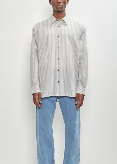 Dries Van Noten Men Croom Shirt In Light Grey