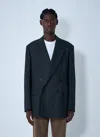 Dries Van Noten Men Double-breasted Blazer In Blue