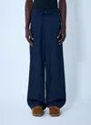 Dries Van Noten Men Drawstring Pants In Blue