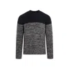 Dries Van Noten Knitted Crewneck Sweater In Blue