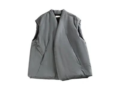 Pre-owned Dries Van Noten Men's  Overdyed Cotton Vest In Air Force Blue