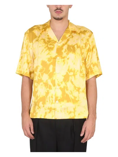 DRIES VAN NOTEN MEN'S FLORAL PRINT SHIRT