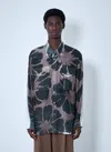 Dries Van Noten Men Floral Silk Shirt
