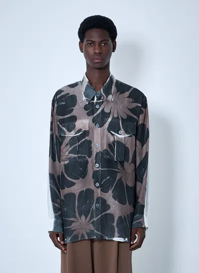 DRIES VAN NOTEN DRIES VAN NOTEN MEN FLORAL SILK SHIRT