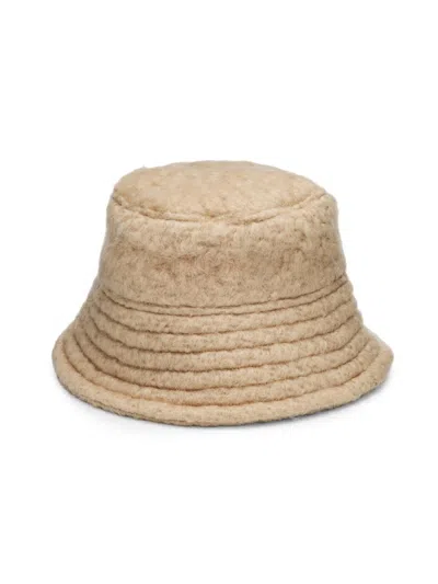 Dries Van Noten Men's Gilly Mohair-wool Bucket Hat In Neutral