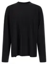 Dries Van Noten Long Sleeve Crew Neck Relaxed Fit T-shirt In Black