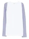 Dries Van Noten Heston Long Sleeve Striped T-shirt In White