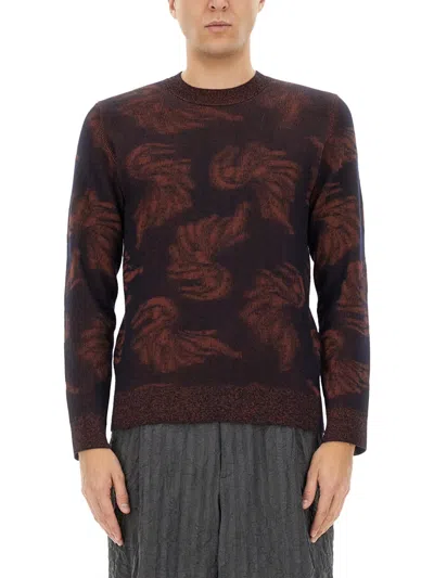 Dries Van Noten Men Jacquard Knit In Brown