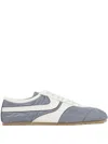 Dries Van Noten Low-profile Blue Sneakers With Contrasting Side Stripes In Blue